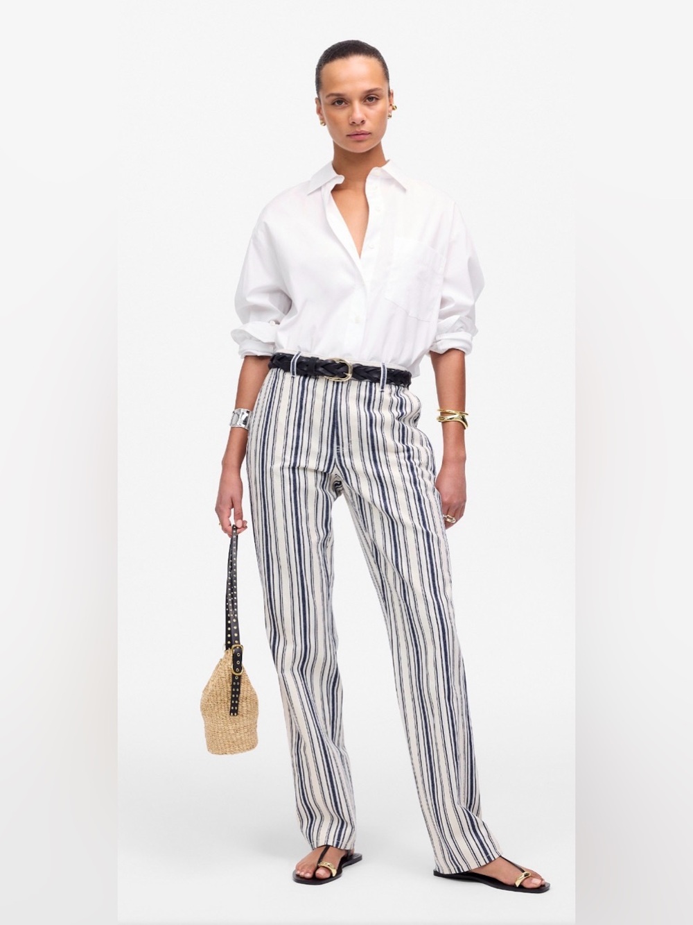 NWT MADEWELL The Dean Easy Straight Pant size women’s 27